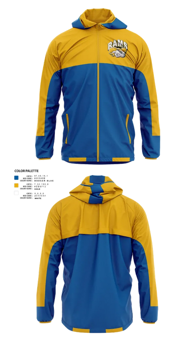 Brogden Rams 7424037 Windbreaker - 10