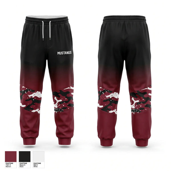Sweatpants, Mustangs, Women's Basketball, Teamtime, Team time, sublimation, custom sports apparel, team uniforms, spirit wear, spiritwear, sports uniforms, custom shirts, team store, custom team store, fundraiser sports, apparel fundraiser