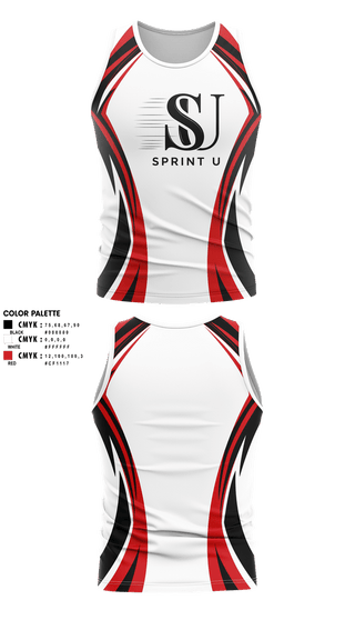 Tank Top, Sprint U, Track & Field, Teamtime, Team time, sublimation, custom sports apparel, team uniforms, spirit wear, spiritwear, sports uniforms, custom shirts, team store, custom team store, fundraiser sports, apparel fundraiser