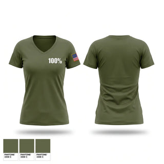 Womens Short Sleeve Vneck Shirt, 100, National Guard, Teamtime, Team time, sublimation, custom sports apparel, team uniforms, spirit wear, spiritwear, sports uniforms, custom shirts, team store, custom team store, fundraiser sports, apparel fundraiser