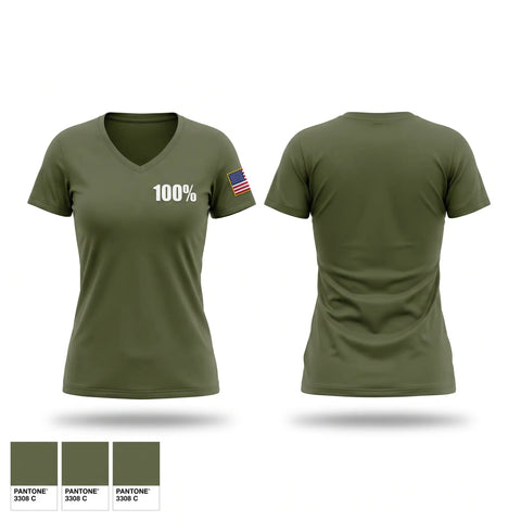 Womens Short Sleeve Vneck Shirt, 100, National Guard, Teamtime, Team time, sublimation, custom sports apparel, team uniforms, spirit wear, spiritwear, sports uniforms, custom shirts, team store, custom team store, fundraiser sports, apparel fundraiser
