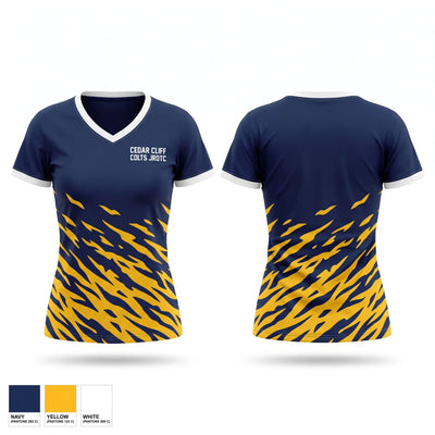 CEDAR CLIFF COLTS JROTC Women's Short Sleeve V-neck Shirt - 1