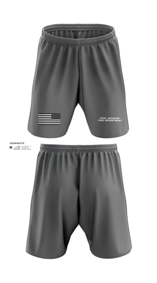 Athletic Shorts With Pockets, Fort Jackson Fire Department, , Teamtime, Team time, sublimation, custom sports apparel, team uniforms, spirit wear, spiritwear, sports uniforms, custom shirts, team store, custom team store, fundraiser sports, apparel fundraiser