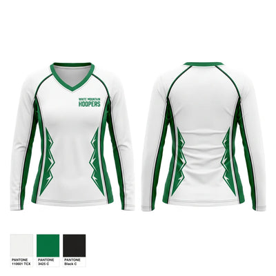 White Mountain Hoopers Women's Long Sleeve V-neck Shirt - 1