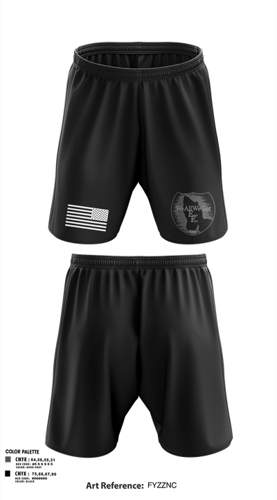 WeAllWeGot~Family First 22026589 Athletic Shorts With Pockets - 24