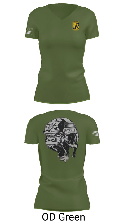 Gorilla battalion 60228867 Women's Short Sleeve V-neck Shirt - 48