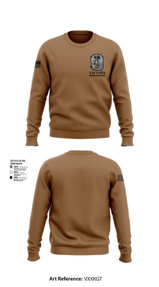 Crew Neck Sweatshirt, C Co 1-210th Crusaders, Army, Teamtime, Team time, sublimation, custom sports apparel, team uniforms, spirit wear, spiritwear, sports uniforms, custom shirts, team store, custom team store, fundraiser sports, apparel fundraiser