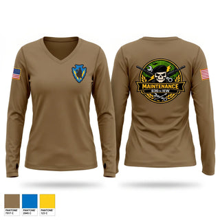 Womens Long Sleeve Vneck Shirt, 636th IEW, National Guard, Teamtime, Team time, sublimation, custom sports apparel, team uniforms, spirit wear, spiritwear, sports uniforms, custom shirts, team store, custom team store, fundraiser sports, apparel fundraiser
