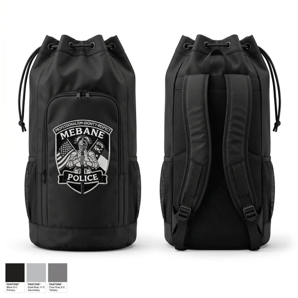 Gear Bag, Mebane Police Department, Police, Teamtime, Team time, sublimation, custom sports apparel, team uniforms, spirit wear, spiritwear, sports uniforms, custom shirts, team store, custom team store, fundraiser sports, apparel fundraiser