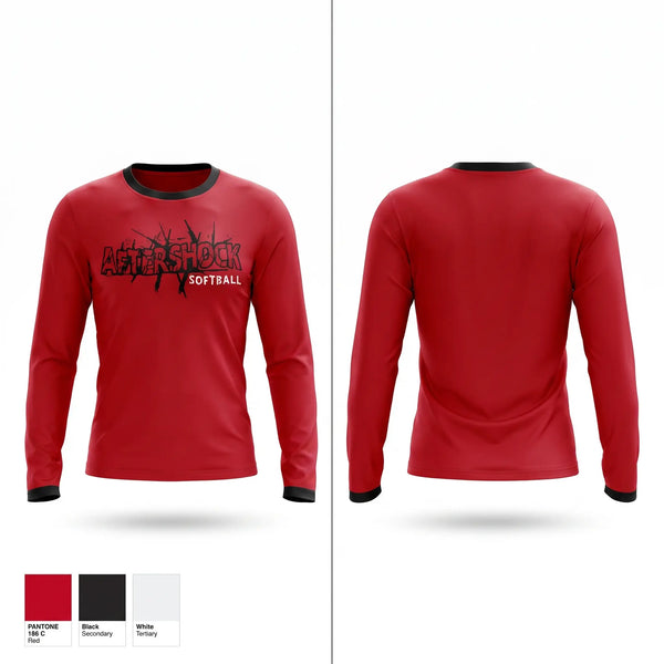 Long Sleeve Performance Shirt, Aftershock, Softball, Teamtime, Team time, sublimation, custom sports apparel, team uniforms, spirit wear, spiritwear, sports uniforms, custom shirts, team store, custom team store, fundraiser sports, apparel fundraiser