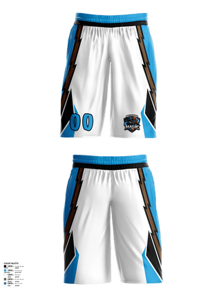 Mens Reversible Basketball Shorts, Michiana Magic, Men's Basketball, Teamtime, Team time, sublimation, custom sports apparel, team uniforms, spirit wear, spiritwear, sports uniforms, custom shirts, team store, custom team store, fundraiser sports, apparel fundraiser