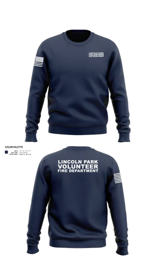 Crew Neck Sweatshirt, Lincoln Park VFD, Fire Department, Teamtime, Team time, sublimation, custom sports apparel, team uniforms, spirit wear, spiritwear, sports uniforms, custom shirts, team store, custom team store, fundraiser sports, apparel fundraiser