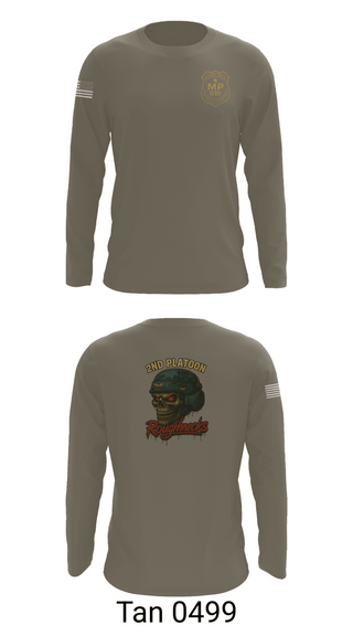 Long Sleeve Performance Shirt, 2nd Platoon roughnecks 49th, Army, Teamtime, Team time, sublimation, custom sports apparel, team uniforms, spirit wear, spiritwear, sports uniforms, custom shirts, team store, custom team store, fundraiser sports, apparel fundraiser