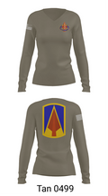 177th AR BDE 62955880 Women's Long Sleeve V-neck Shirt - 77