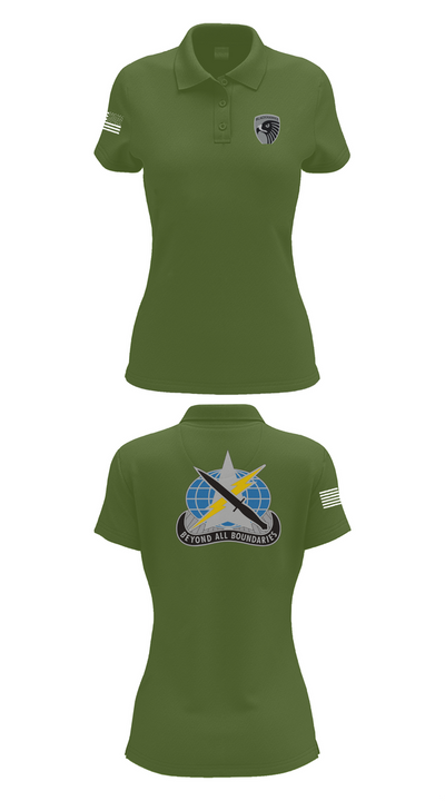 743rd MI BN 75372037 Women's Short Sleeve Performance Polo  - 55