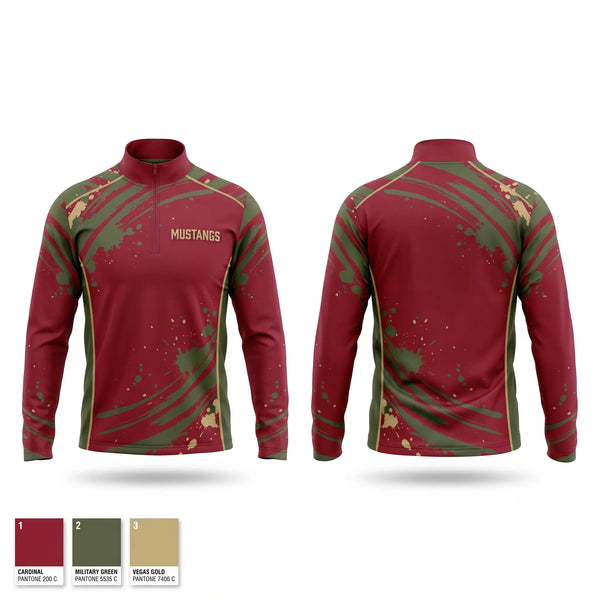 Quarter Zip Jacket, Mustangs, , Teamtime, Team time, sublimation, custom sports apparel, team uniforms, spirit wear, spiritwear, sports uniforms, custom shirts, team store, custom team store, fundraiser sports, apparel fundraiser