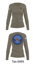 FE Warren Top-III 63787054 Women's Long Sleeve V-neck Shirt - 77