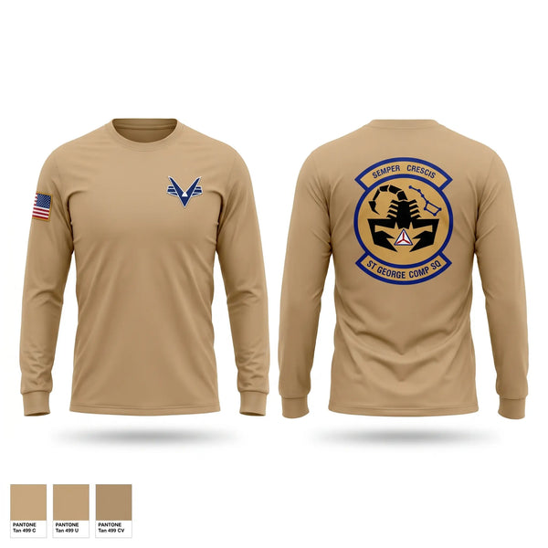 Long Sleeve Performance Shirt, Saint George Composite Squadron, Air Force, Teamtime, Team time, sublimation, custom sports apparel, team uniforms, spirit wear, spiritwear, sports uniforms, custom shirts, team store, custom team store, fundraiser sports, apparel fundraiser
