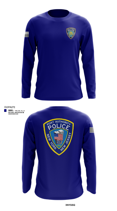 Port Authority Police 67694439 Long Sleeve Performance Shirt 101