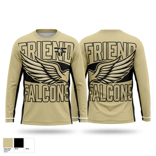Long Sleeve Performance Shirt, Friend Lady Falcons, Women's Basketball, Teamtime, Team time, sublimation, custom sports apparel, team uniforms, spirit wear, spiritwear, sports uniforms, custom shirts, team store, custom team store, fundraiser sports, apparel fundraiser