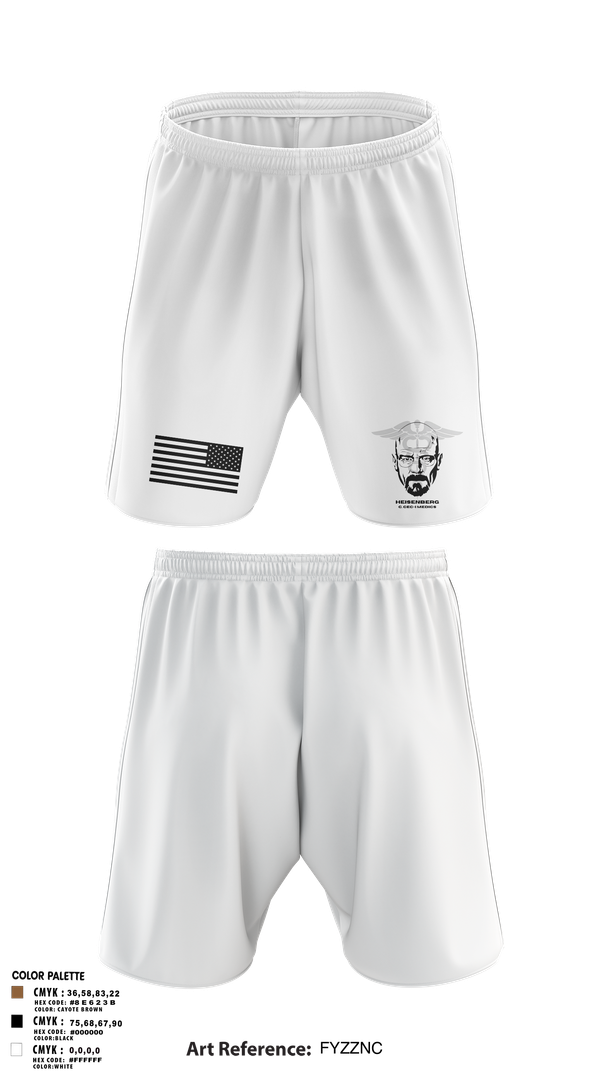 Athletic Shorts With Pockets, Heisenberg’s, Army, Teamtime, Team time, sublimation, custom sports apparel, team uniforms, spirit wear, spiritwear, sports uniforms, custom shirts, team store, custom team store, fundraiser sports, apparel fundraiser