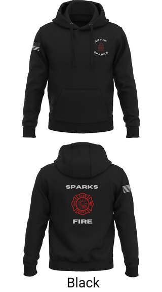 Hoodie, Sparks Fire Department, Fire Department, Teamtime, Team time, sublimation, custom sports apparel, team uniforms, spirit wear, spiritwear, sports uniforms, custom shirts, team store, custom team store, fundraiser sports, apparel fundraiser