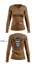 SAN MARCOS RCTG COMPANY 30663608 Women's Long Sleeve V-neck Shirt - 1