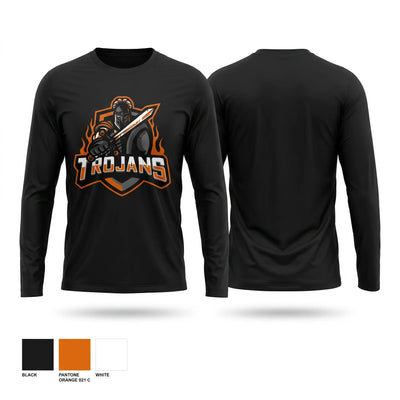Lincoln Trojans Long Sleeve Performance Shirt 2
