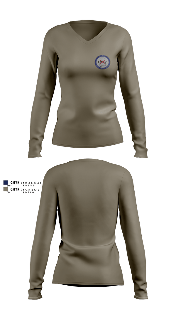 Womens Long Sleeve Vneck Shirt, Alabama ICAC, Police, Teamtime, Team time, sublimation, custom sports apparel, team uniforms, spirit wear, spiritwear, sports uniforms, custom shirts, team store, custom team store, fundraiser sports, apparel fundraiser
