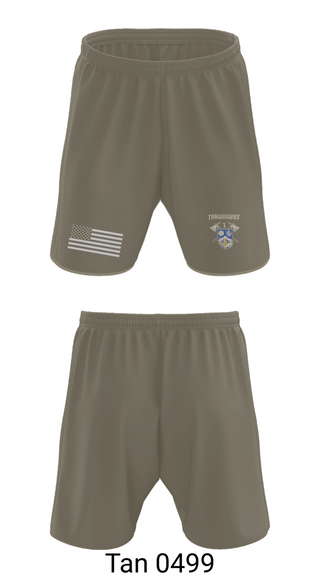 Athletic Shorts With Pockets, TOMAHAWKS 1-23 IN, Army, Teamtime, Team time, sublimation, custom sports apparel, team uniforms, spirit wear, spiritwear, sports uniforms, custom shirts, team store, custom team store, fundraiser sports, apparel fundraiser