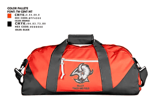 Duffle Bag, Valley High School Track & Field, Track & Field, Teamtime, Team time, sublimation, custom sports apparel, team uniforms, spirit wear, spiritwear, sports uniforms, custom shirts, team store, custom team store, fundraiser sports, apparel fundraiser