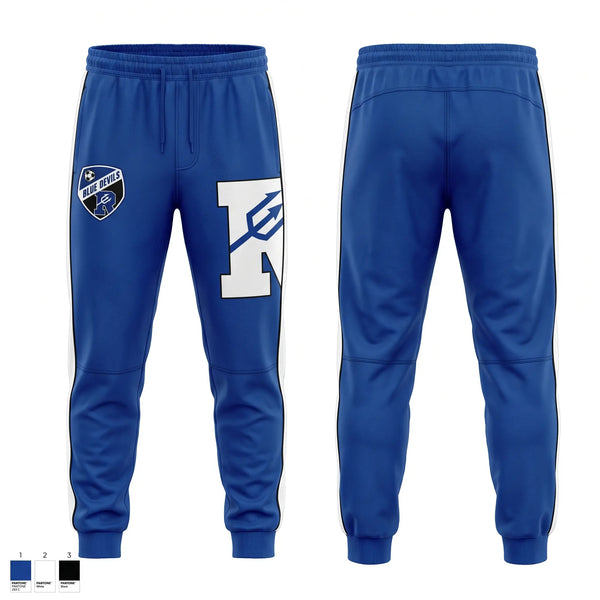Sweatpants, Reading Blue Devils, Men's Soccer, Teamtime, Team time, sublimation, custom sports apparel, team uniforms, spirit wear, spiritwear, sports uniforms, custom shirts, team store, custom team store, fundraiser sports, apparel fundraiser