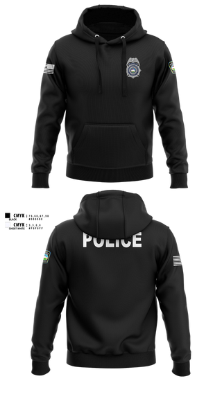 Hoodie, Colorado Springs Police Department, Police, Teamtime, Team time, sublimation, custom sports apparel, team uniforms, spirit wear, spiritwear, sports uniforms, custom shirts, team store, custom team store, fundraiser sports, apparel fundraiser