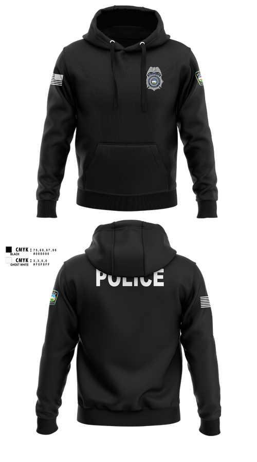 Hoodie, Colorado Springs Police Department, Police, Teamtime, Team time, sublimation, custom sports apparel, team uniforms, spirit wear, spiritwear, sports uniforms, custom shirts, team store, custom team store, fundraiser sports, apparel fundraiser