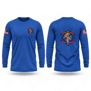 Long Sleeve Performance Shirt, 1st Blt 4th Marines, Marines, Teamtime, Team time, sublimation, custom sports apparel, team uniforms, spirit wear, spiritwear, sports uniforms, custom shirts, team store, custom team store, fundraiser sports, apparel fundraiser
