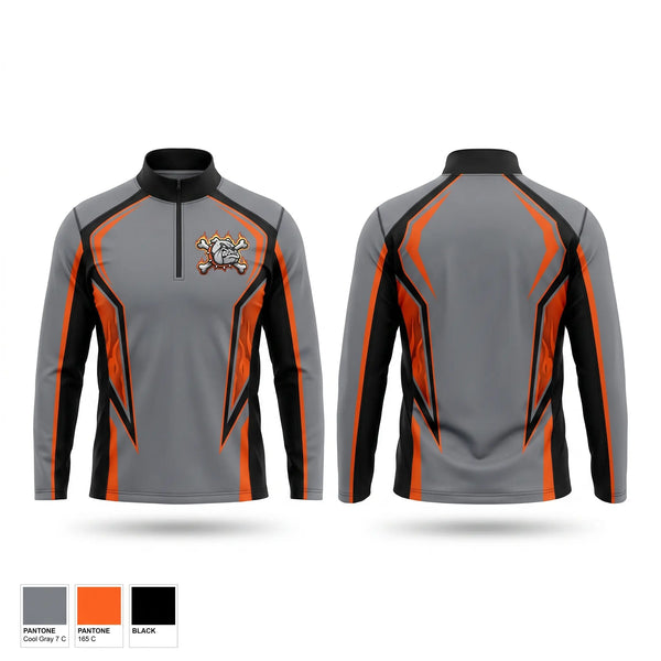 Quarter Zip Jacket, YFL Bulldogs, , Teamtime, Team time, sublimation, custom sports apparel, team uniforms, spirit wear, spiritwear, sports uniforms, custom shirts, team store, custom team store, fundraiser sports, apparel fundraiser