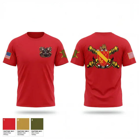 Old School Cotton Feel Shirt, Bravo battery 1-7FA, Army, Teamtime, Team time, sublimation, custom sports apparel, team uniforms, spirit wear, spiritwear, sports uniforms, custom shirts, team store, custom team store, fundraiser sports, apparel fundraiser