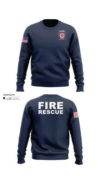 Crew Neck Sweatshirt, East Knox Fire, Fire Department, Teamtime, Team time, sublimation, custom sports apparel, team uniforms, spirit wear, spiritwear, sports uniforms, custom shirts, team store, custom team store, fundraiser sports, apparel fundraiser