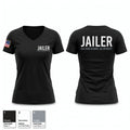 JAILER Women's Short Sleeve V-neck Shirt - 1