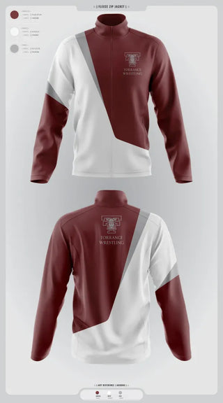 Fleece Jacket, Torrance Wrestling, Wrestling, Teamtime, Team time, sublimation, custom sports apparel, team uniforms, spirit wear, spiritwear, sports uniforms, custom shirts, team store, custom team store, fundraiser sports, apparel fundraiser