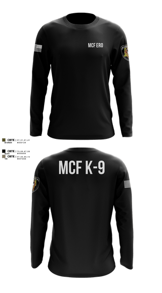 Long Sleeve Performance Shirt, MCF K-9, Police, Teamtime, Team time, sublimation, custom sports apparel, team uniforms, spirit wear, spiritwear, sports uniforms, custom shirts, team store, custom team store, fundraiser sports, apparel fundraiser