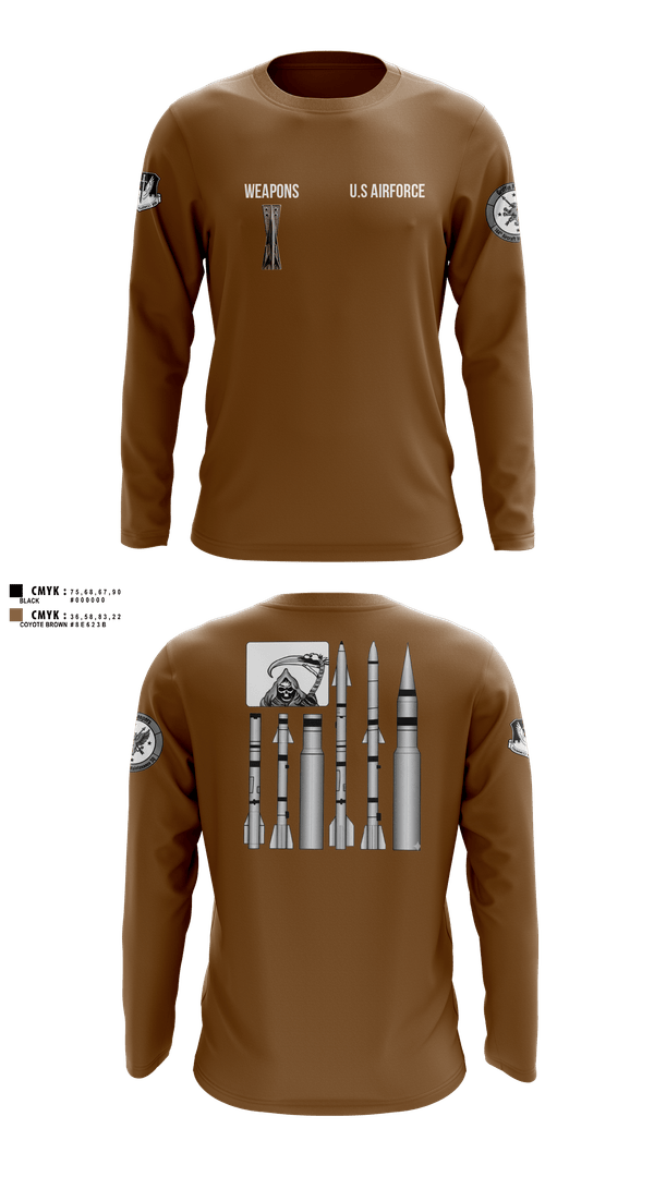 Long Sleeve Performance Shirt, 144 FW, National Guard, Teamtime, Team time, sublimation, custom sports apparel, team uniforms, spirit wear, spiritwear, sports uniforms, custom shirts, team store, custom team store, fundraiser sports, apparel fundraiser