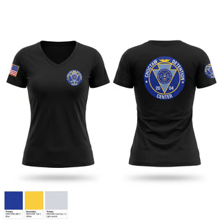Womens Short Sleeve Vneck Shirt, CORRECTIONS, Police, Teamtime, Team time, sublimation, custom sports apparel, team uniforms, spirit wear, spiritwear, sports uniforms, custom shirts, team store, custom team store, fundraiser sports, apparel fundraiser