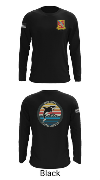 Long Sleeve Performance Shirt, A BTRY, 1-37FAR, , Teamtime, Team time, sublimation, custom sports apparel, team uniforms, spirit wear, spiritwear, sports uniforms, custom shirts, team store, custom team store, fundraiser sports, apparel fundraiser