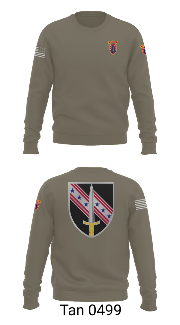 Crew Neck Sweatshirt, 6/54th SFAB, National Guard, Teamtime, Team time, sublimation, custom sports apparel, team uniforms, spirit wear, spiritwear, sports uniforms, custom shirts, team store, custom team store, fundraiser sports, apparel fundraiser