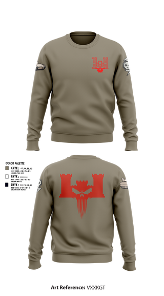 Crew Neck Sweatshirt, B co 334th BEB, , Teamtime, Team time, sublimation, custom sports apparel, team uniforms, spirit wear, spiritwear, sports uniforms, custom shirts, team store, custom team store, fundraiser sports, apparel fundraiser