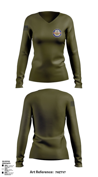 Womens Long Sleeve Vneck Shirt, Prichard Police Department, Police, Teamtime, Team time, sublimation, custom sports apparel, team uniforms, spirit wear, spiritwear, sports uniforms, custom shirts, team store, custom team store, fundraiser sports, apparel fundraiser