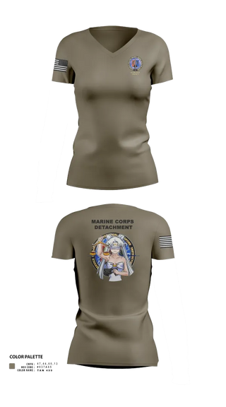 Womens Short Sleeve Vneck Shirt, Fort Leonard Wood Basic Military Police Schoolhouse Instructors & Faculty, , Teamtime, Team time, sublimation, custom sports apparel, team uniforms, spirit wear, spiritwear, sports uniforms, custom shirts, team store, custom team store, fundraiser sports, apparel fundraiser