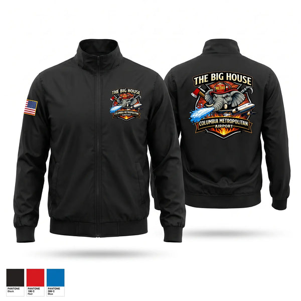 Windbreaker, Columbia Airport Fire, Fire Department, Teamtime, Team time, sublimation, custom sports apparel, team uniforms, spirit wear, spiritwear, sports uniforms, custom shirts, team store, custom team store, fundraiser sports, apparel fundraiser