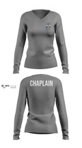 Chaplain 3011327 Women's Long Sleeve V-neck Shirt - 11